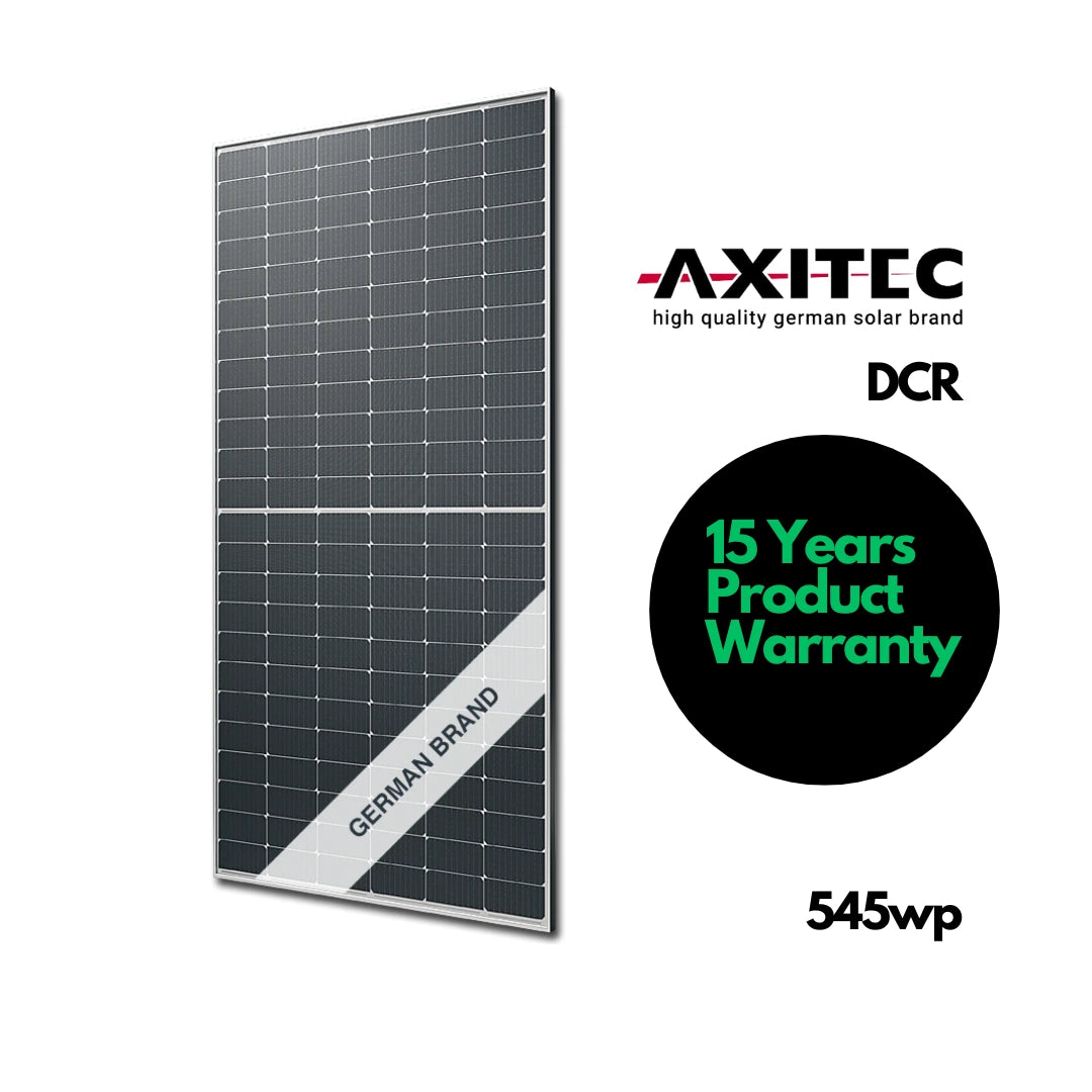 Axitec 545 wp DCR Bifacial Solar Panels