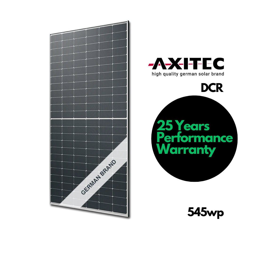 Axitec 545 wp DCR Bifacial Solar Panels