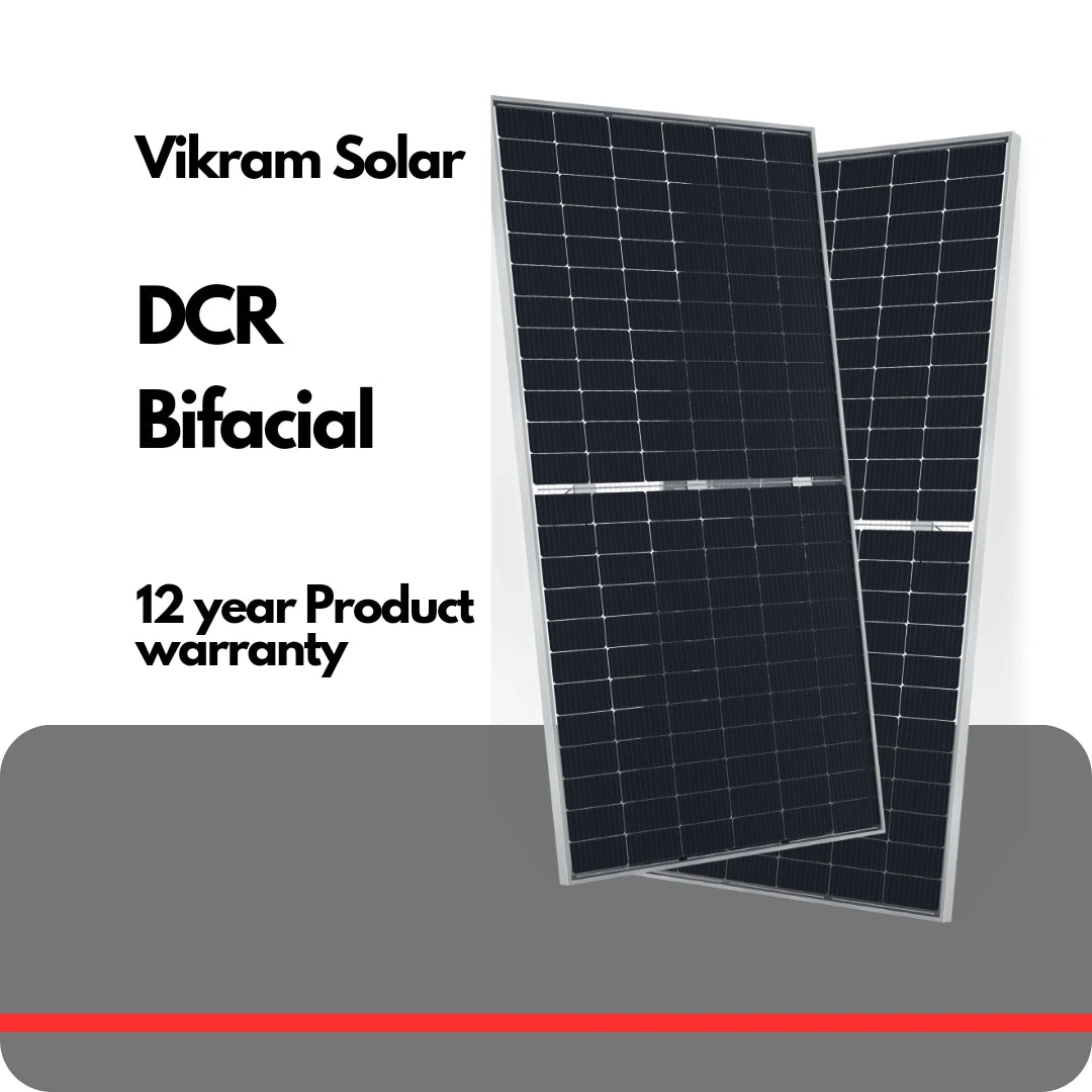 Vikram Solar DCR Bifacial Solar Panel 545/550W