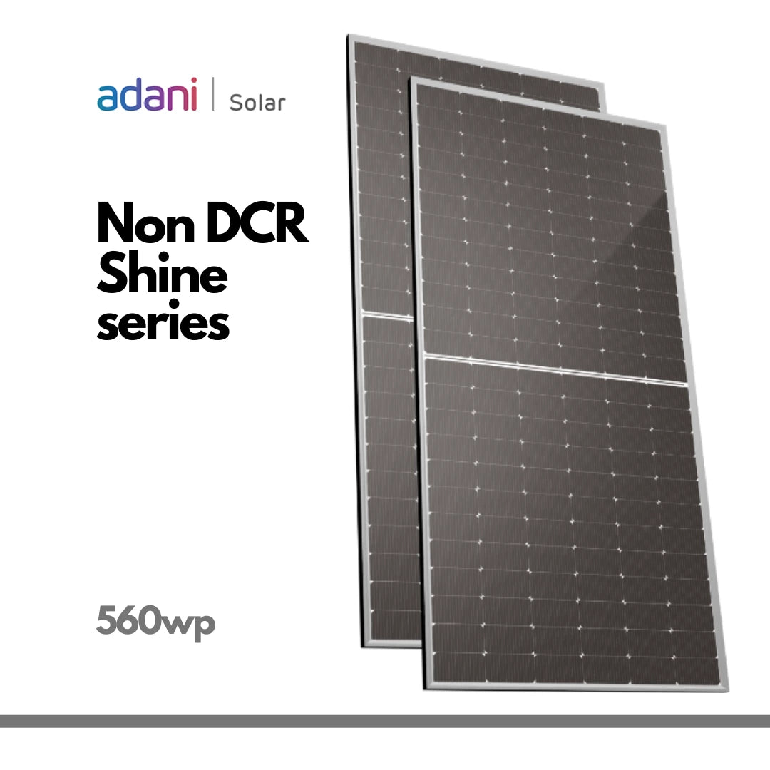 Adani Solar 560 Wp Non DCR Bifacial Halfcut Solar Panel with N-type TOPCon cells