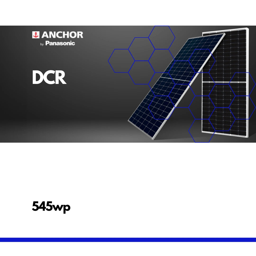 Anchor by Panasonic 545wp  DCR Bifacial Solar Panel for Home and Business