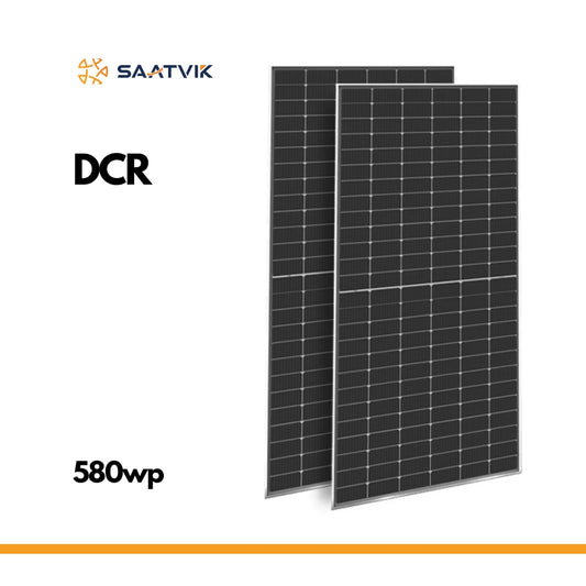 Saatvik Solar 580 Wp DCR Bifacial n-type TOPCon Solar Panels