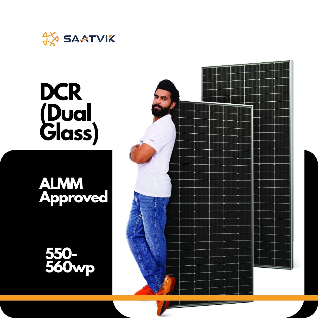 Saatvik Solar 550-560 Wp DCR Bifacial n-type TOPCon Solar Panels