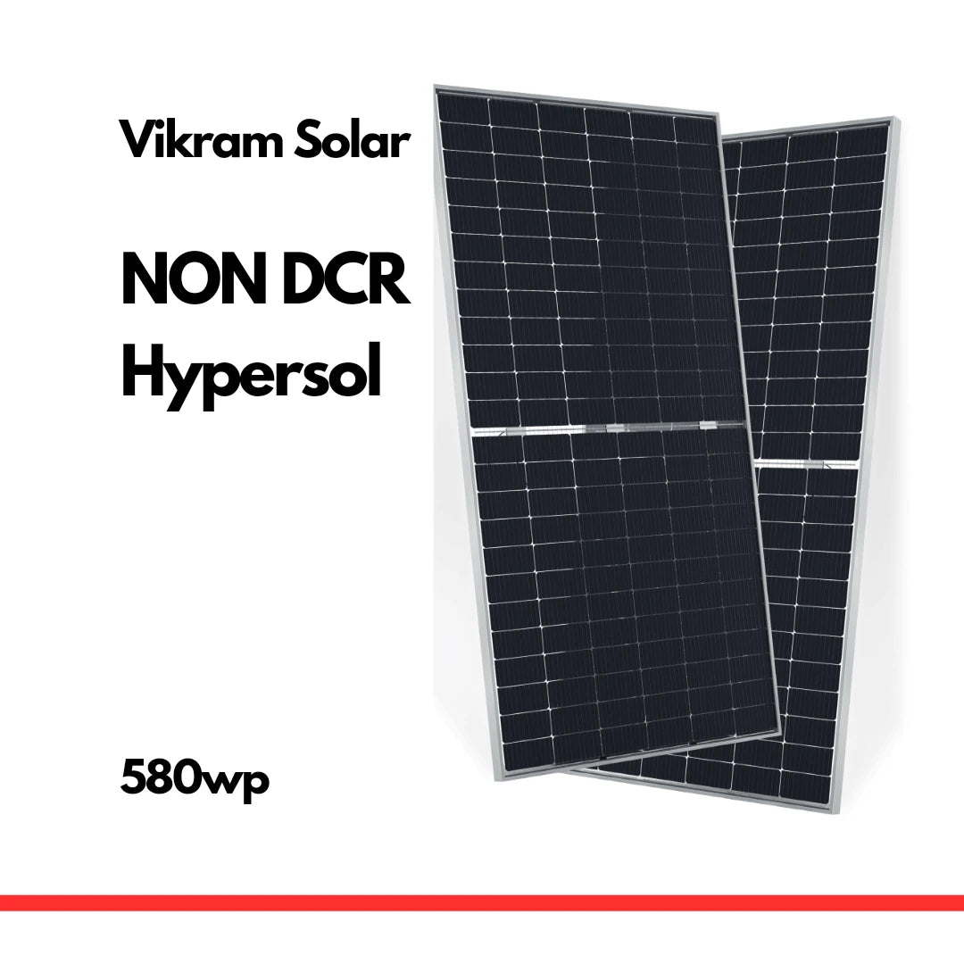 Vikram Solar Non DCR TOPCON Bifacial Solar Panel 580wp