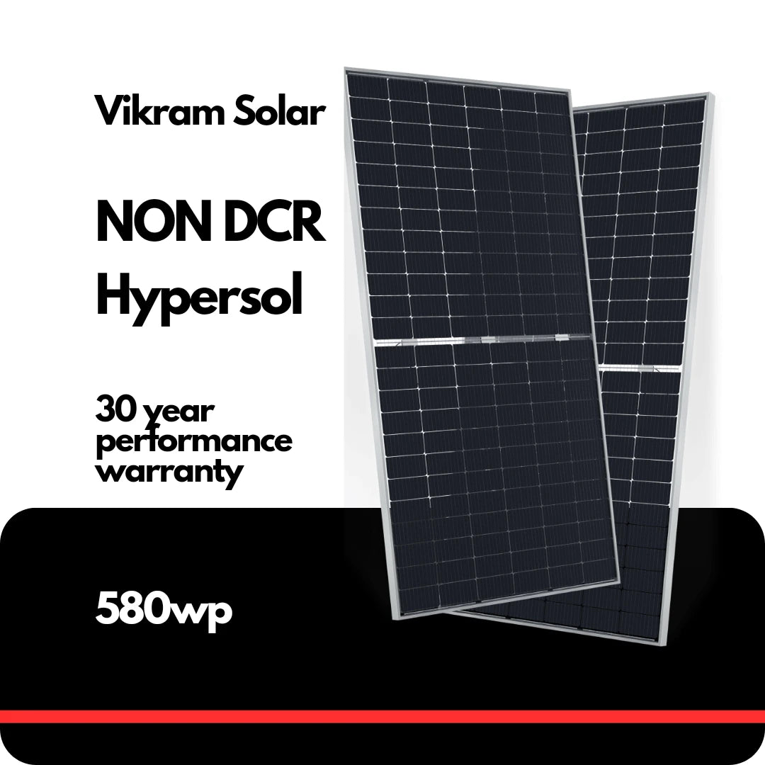 Vikram Solar Non DCR TOPCON Bifacial Solar Panel 580wp