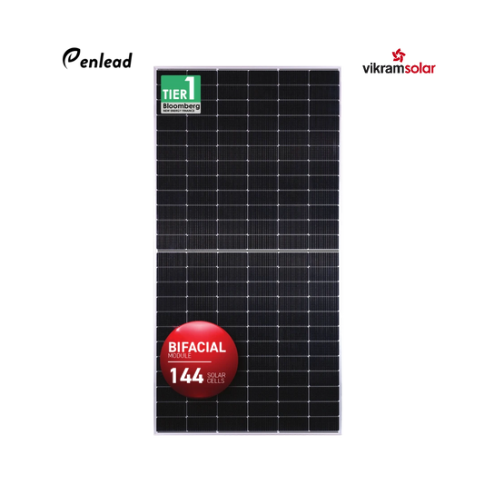 Vikram Solar Hypersol 570–595W Bifacial N-TOPCon Solar Panel