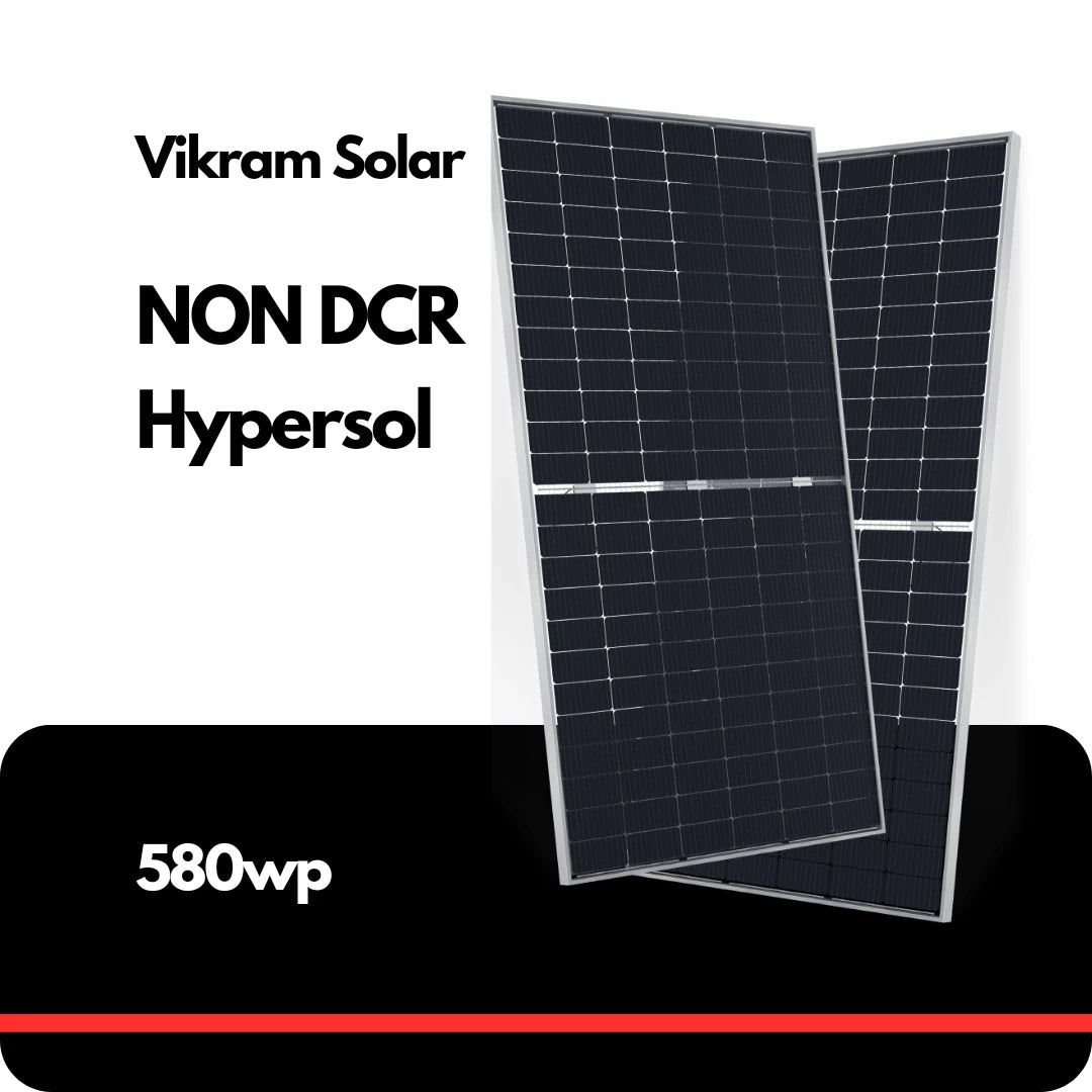 Vikram Solar Non DCR TOPCON Bifacial Solar Panel 580wp