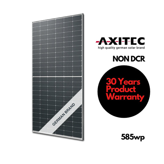 Axitec 585 wp Non DCR n-type TOPCon Bifacial Solar Panels