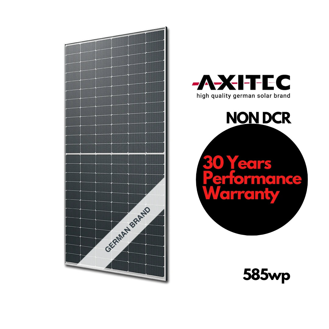 Axitec 585 wp Non DCR n-type TOPCon Bifacial Solar Panels